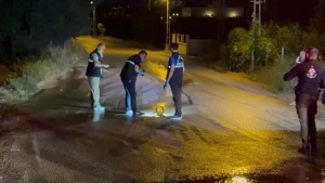 Kırıkkale’de bıçaklı kavganın yaşandığı bölgede polis ve sağlık ekipleri